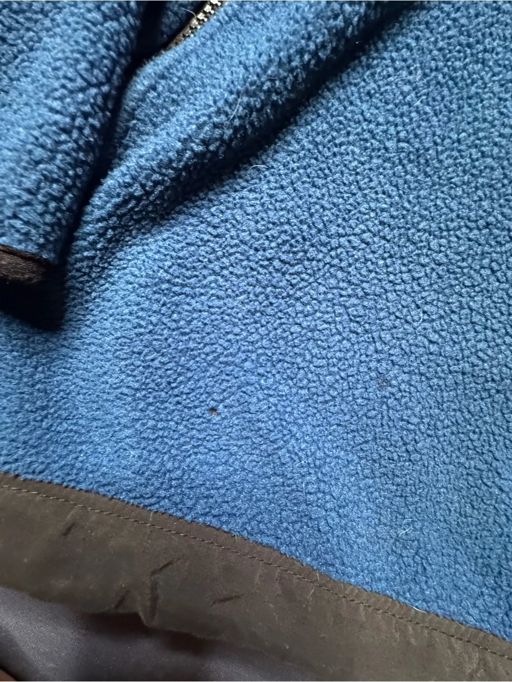 The North Face blue and black polyester fleece jacket in size M 1260